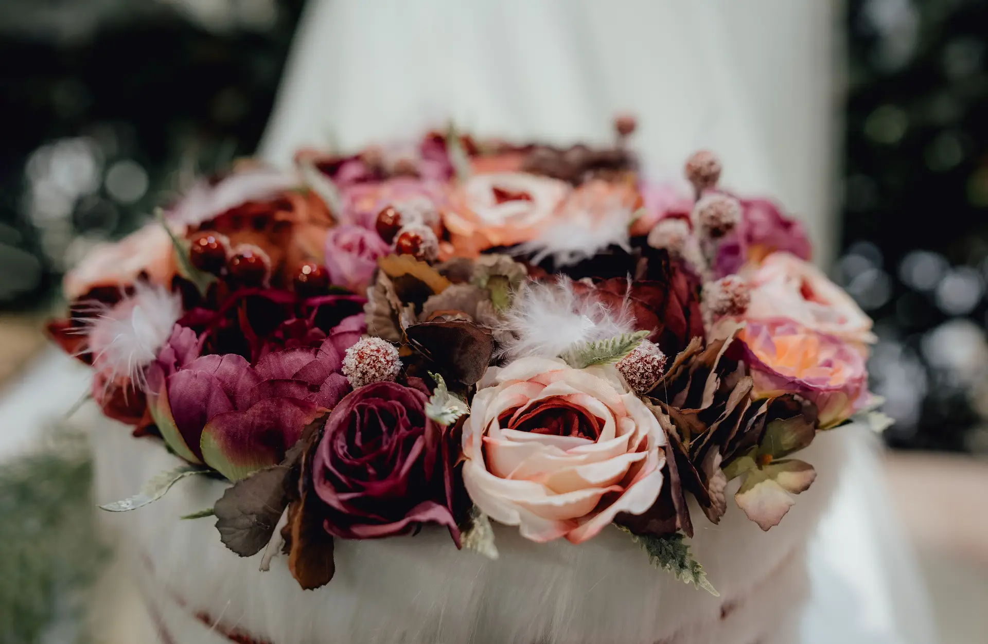 Artisan bouquet with roses and peonies