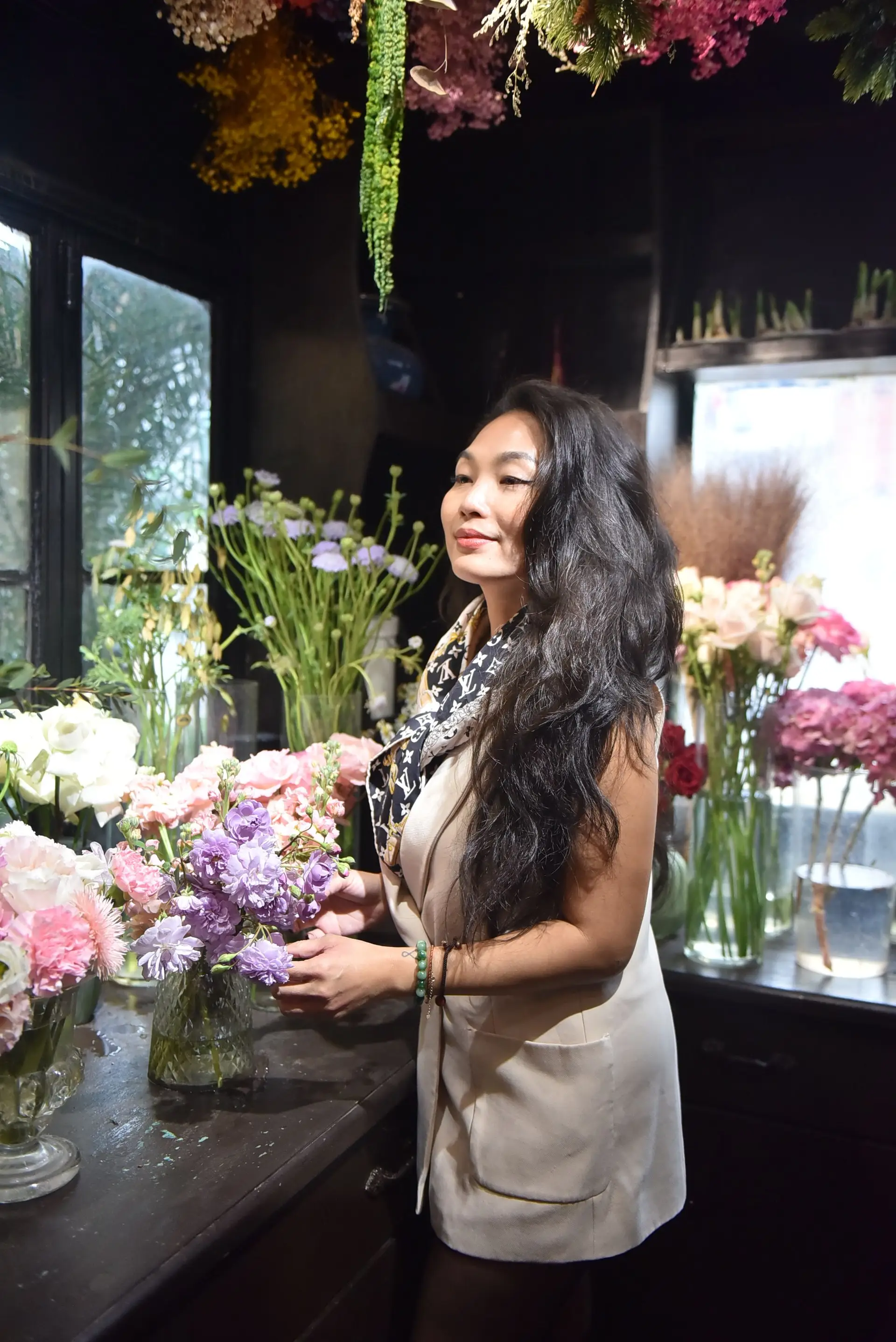 Floral artistry in a Canadian studio