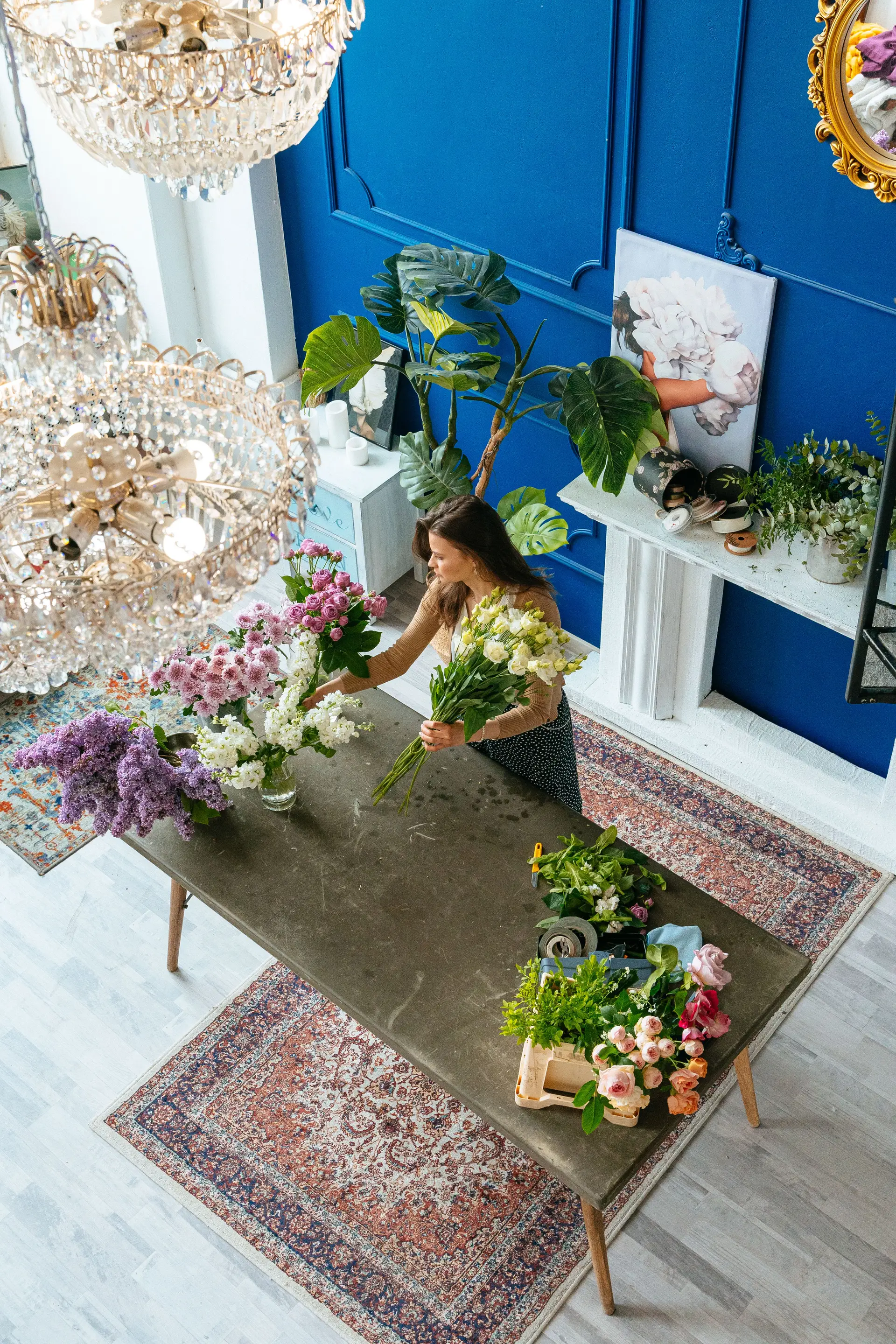 Finished bouquet composition